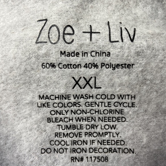 Zoe + Liv Womens Black & Grey Good Bad Flip Sequin Halloween Sweatshirt Size XXL - Picture 4 of 8